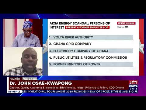 Dr. Osae-Kwapong: Elections alone cannot guarantee accountability. #Newsfile