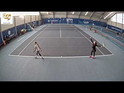 Kovačková/Samsonová vs. Jandová/Suchá - 4.2.19 - SF čtyřhry - HMČR Sparta Praha - ml. žákyně