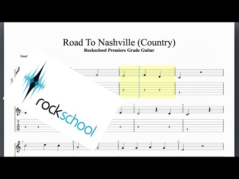 Road To Nashville (Country) Rockschool Premiere Grade Guitar