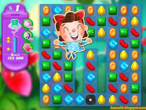 Candy Crush Soda Saga Level 1495 (3 stars, No boosters)