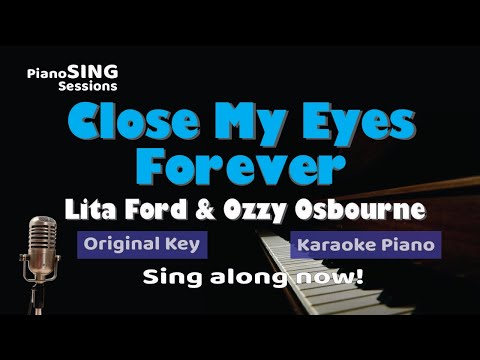 Lita Ford & Ozzy Osbourne – Close My Eyes Forever | Piano Karaoke Instrumental