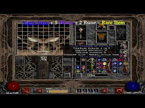 Diablo 2 - How to get Rare Item by Horadric Cube, item diablo2