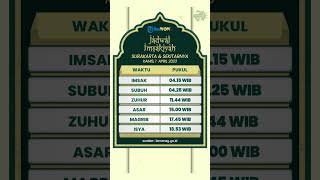 Jadwal Salat dan Imsakiyah Surakarta dan Sekitarnya, Hari Sabtu 1 April 2023