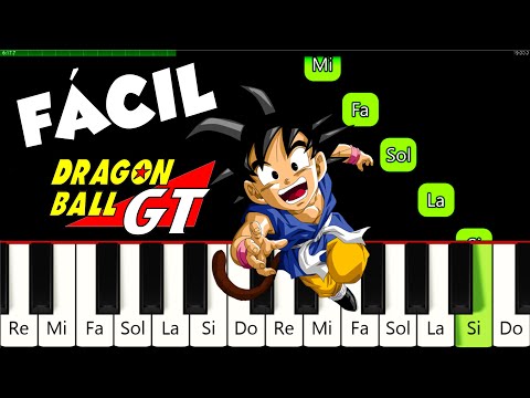 Mi Corazon Encantado 🎹 Tutorial para Piano | Facil y Lento + Notas | Dragon Ball GT Opening Theme