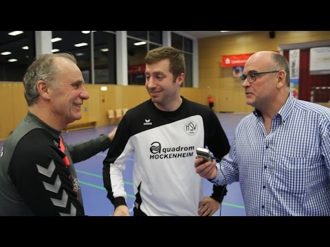 Trainertalk + Spielszenen nach dem Spiel gegen Hockenheim