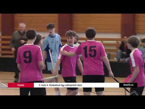 Vsetín: 3. kolo II. florbalové ligy základních škol