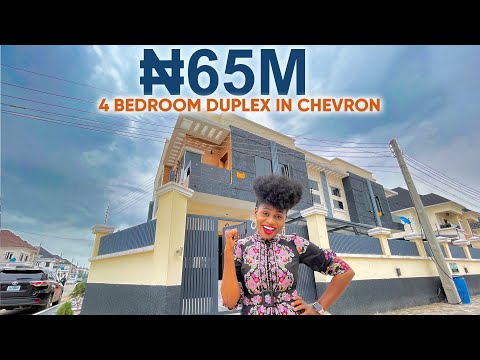 Inside a ₦65,000,000 ($154,000) 4 Bedroom Duplex With BQ in Chevron, Lekki