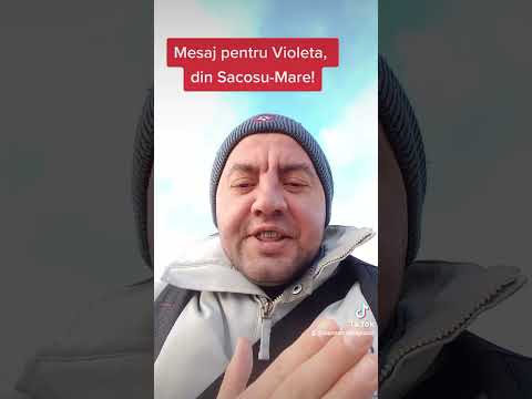 Mesaj pentru Violeta, din Sacosu-Mare