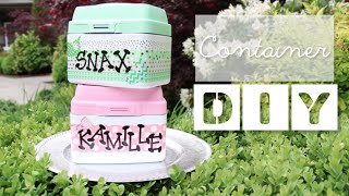 How to Recycle and Reuse Formula & Snack Containers DIY