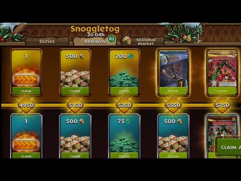 GETTING ALL THE REWARDS OF SNOGGLETOG SEASON! - Dragons: Rise of Berk