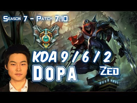 Dopa ZED vs TALIYAH Mid - Patch 7.10 KR Ranked