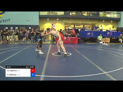 2018 FS WTT Challenge/UWW Juniors 92 Quarter-Finals - Alexander Hopkins (AWP) Vs. Cade Belshay (Su