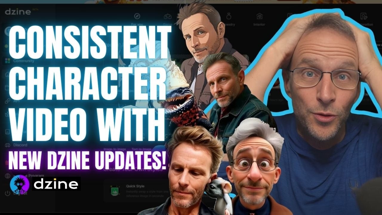 NEW! Dzine Introduces Image to Video and Consistent Characters