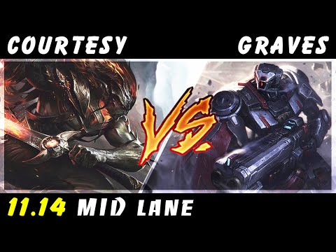 Courtesy - Yasuo vs Graves MID Patch 11.14 - Yasuo Gameplay