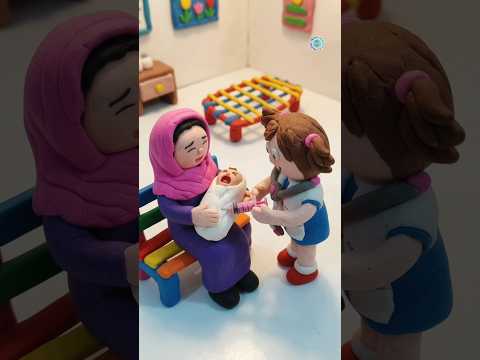 DIY How to Make Miniature Clay Doctor Set 🩺 | Handmade Clay Doll Hospital Craft | Easy Miniature DIY