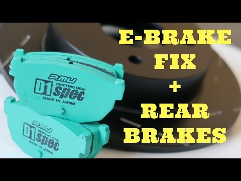 240sx Fixing your Ebrake + Replacing your rear brakes