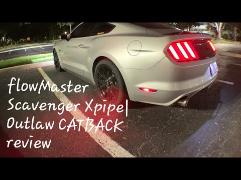 Mustang GT FlowMaster Outlaw Catback/Scavenger Xpipe Review
