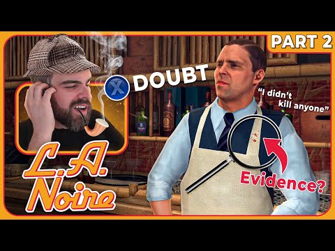 Solving All The Crimes In L.A. Noire [Part 2] [Full Livestream]