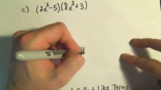 Polynomials: Adding, Subtracting, Multiplying and Simplifying - Example 3
