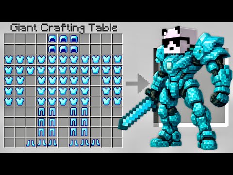 I Can Make GIANT ARMOR in Minecraft!