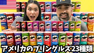 【🇺🇸 アメリカのプリングルズ23種類】 一番美味しいのはどれ⁉️ #244