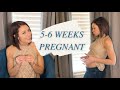 5 And 6 Weeks PREGNANCY UPDATE Symptoms Cravings Cramping WORRY Belly Shot Baby S Growth