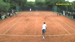 preview picture of video 'Emiliano Privato vs Claudio Fortuna Tennis andata Playout A1 2013 TC Cagliari vs. CT Palermo'
