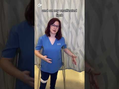 Swing Crutch Gait: Clinical Skills SHORT | @LevelUpRN
