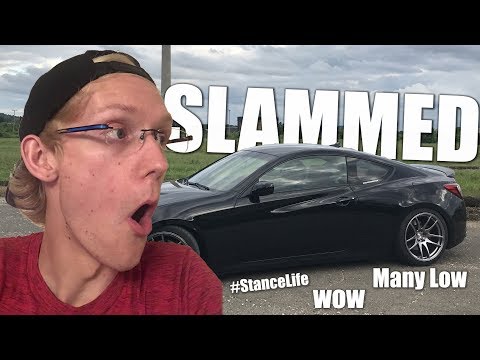 THE GENESIS GETS LOW!! Coilover Install