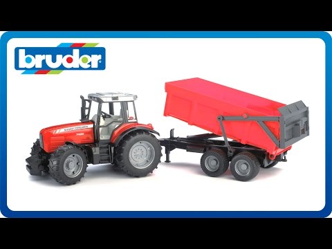 Massey Ferguson 7480 with Tipping Trailer