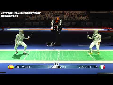 2019 742 T16 05 F S Individual Duesseldorf GER ZCH GREEN VECCHI ITA vs VILA ITA