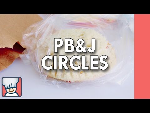 How to make peanut butter and jelly circles