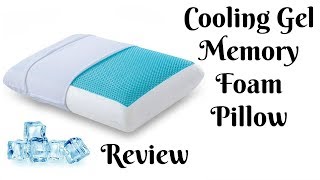 Cooling Gel Memory Foam Pillow Review!