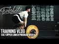 少しずつボリューム・強度UP、筋肥大プログラム4週目|EVLT UPPER LOWER PROGRAM WEEK4【筋トレVlog】