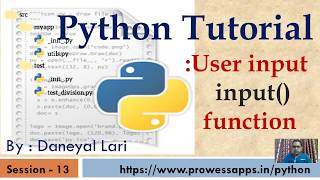 #13 Python Tutorial for Beginners | input() function in Python | Take multiple input in one line