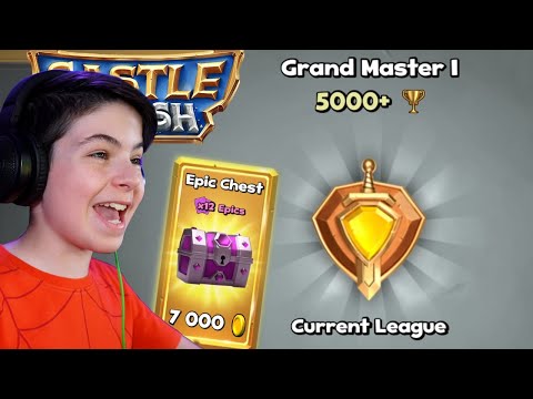 GRAND MASTER 1 +5000 TROPHIES & EPIC CHEST- Castle Crush