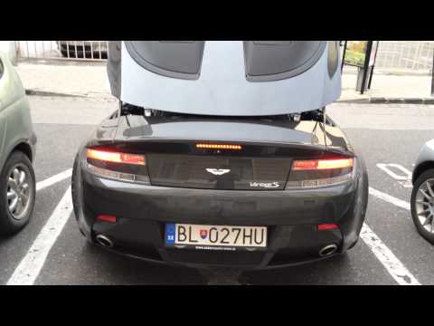 Aston Martin V8 Vantage S Roadster start up + BRUTAL acceleration