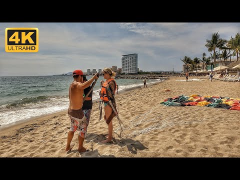 CAMINANDO por toda la PLAYA DE ORO en Puerto Vallarta | MÉXICO | 4K