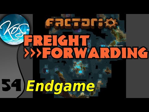Factorio Freight Forwarding Mod 54 - ENDGAME - Let's Play