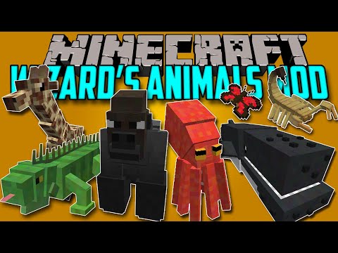 WIZARD'S ANIMALS MOD - Cool little animals in maincra :v - Minecraft mod 1.12.2 Review ENGLISH