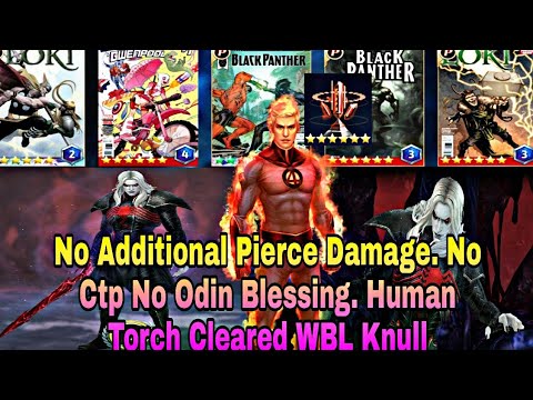 Human Torch Clear Knull Without Pierce Damage | No Ctp And No Odin Blessing - Marvel Future Fight