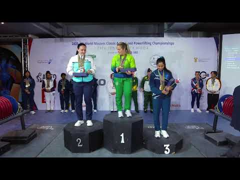 IPF 25 World Masters Equipped Pewrlifting Women M1 47 - +84kgs