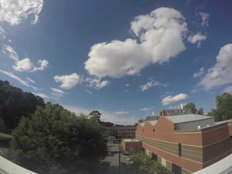 Time Lapse of Diurnal Convection including Horizontal Rolls