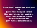 Conscience killer - Black rebel motorcycle club (lyrics)