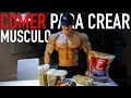 COMIDA POR COMIDA PARA MUSCULO MAGRO (RUTINA DE ESPALDA) - ISMAEL MARTINEZ