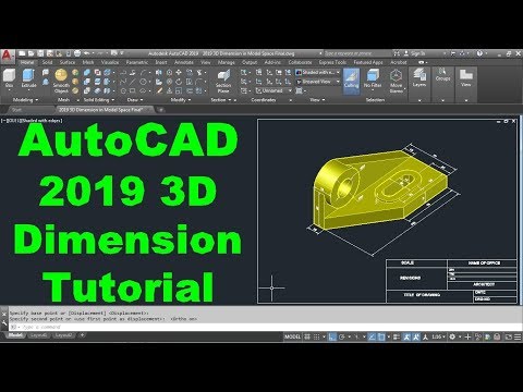 AutoCAD Nut Bolt Drawing Tutorial