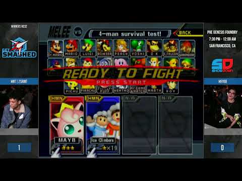 Get Smashed: Pre-Genesis 5 - Winner Ro32: MnT|2saint (Ice Climbers) vs Maybe (Jigglypuff)