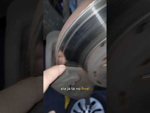 Como saber se o disco de freio tem que trocar ou retificar ( Troca de pastilhas ) #freio #pastilhas