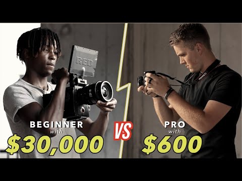 Beginner with $30,000 RED vs PRO with $600 DSLR