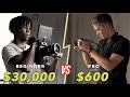 Beginner with $30,000 RED vs PRO with $600 DSLR